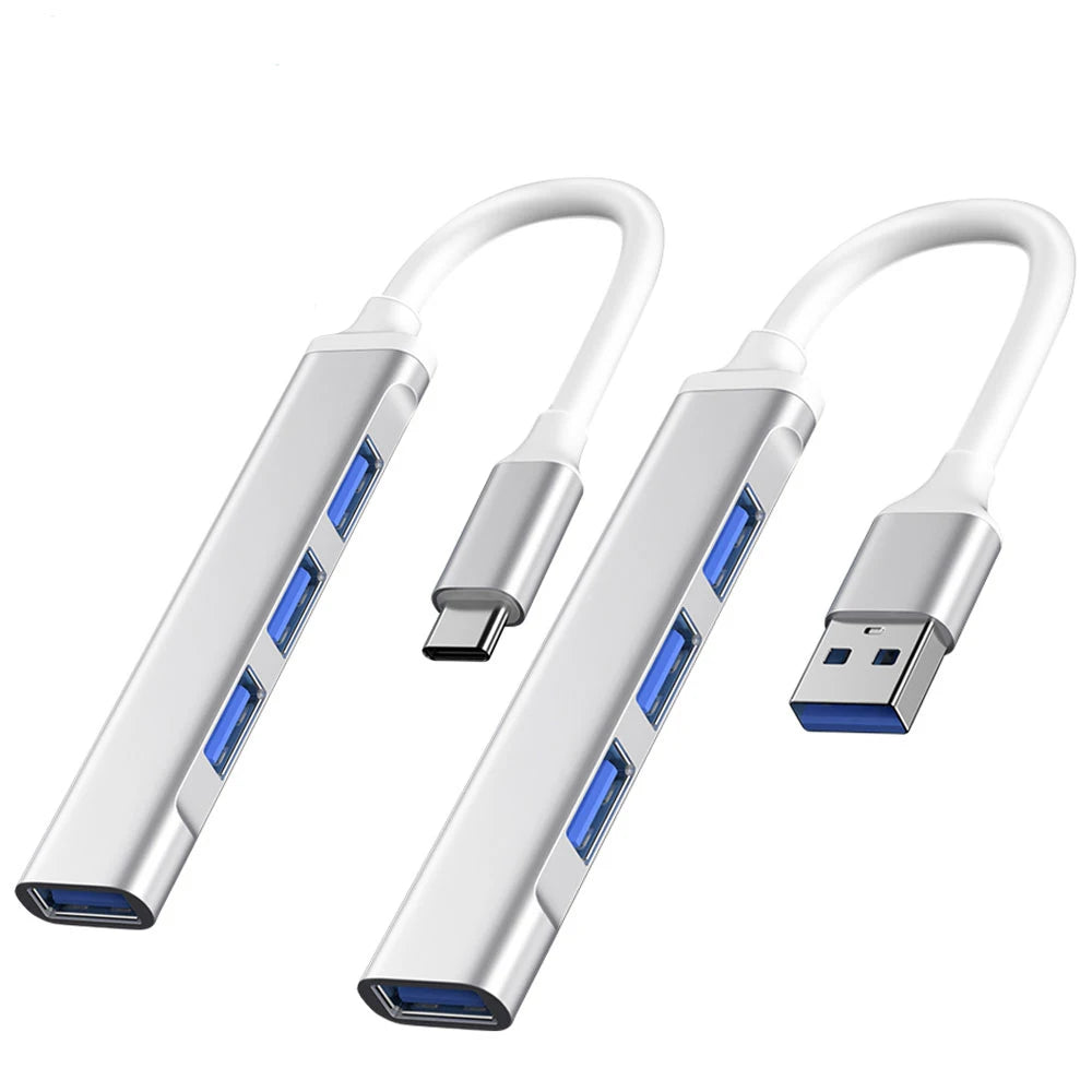 4-Port USB-C Hub – USB 3.0 Multiport Adapter with OTG Support, Type-C 3.1