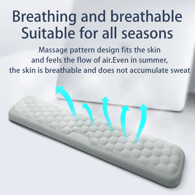 Memory Foam Wrist Rest Pad – Keyboard & Mouse Ergonomic Support