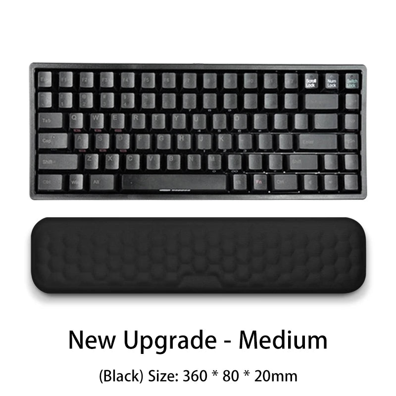 Memory Foam Wrist Rest Pad – Keyboard & Mouse Ergonomic Support