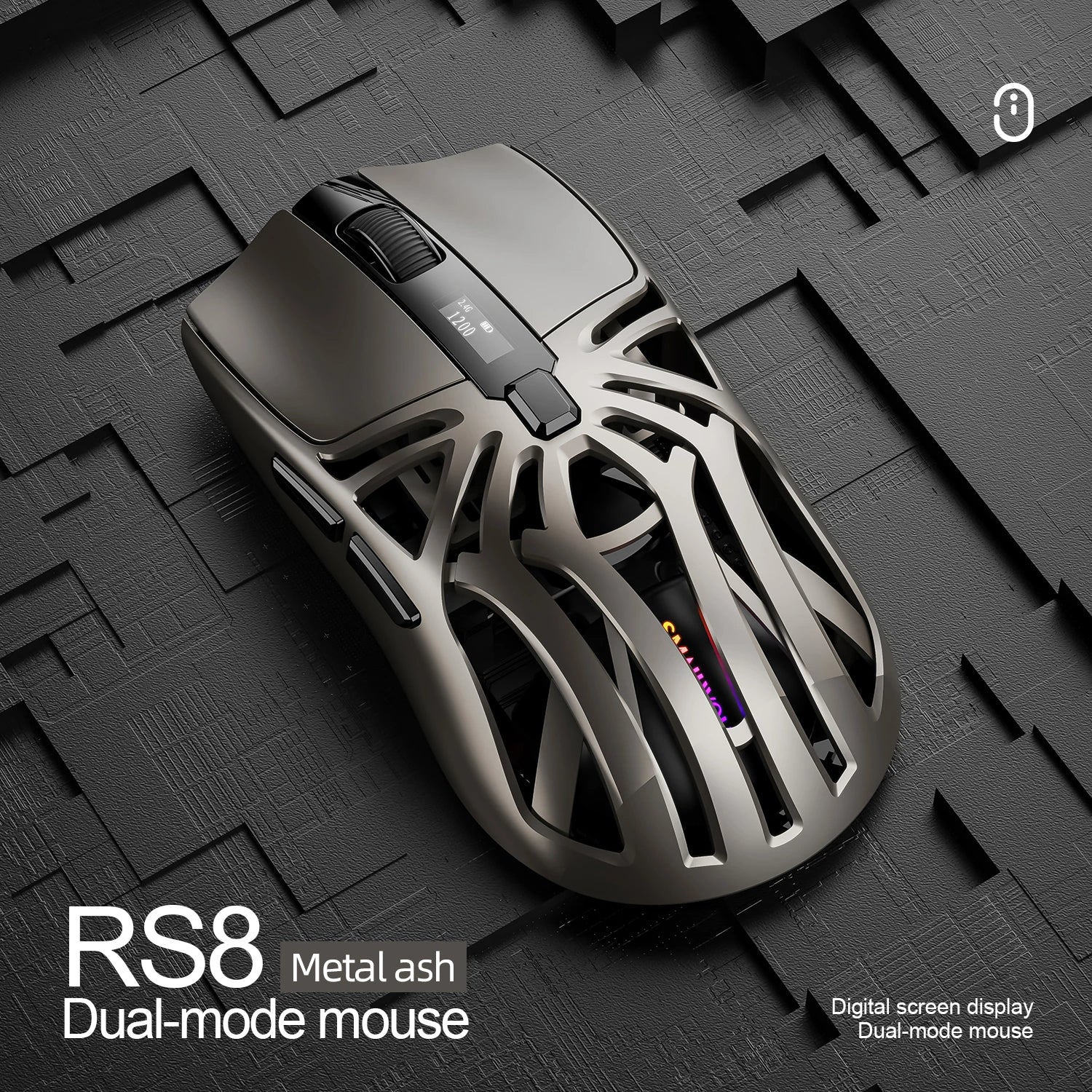 SmailWolf RS8 Tri-Mode Wireless Gaming Mouse