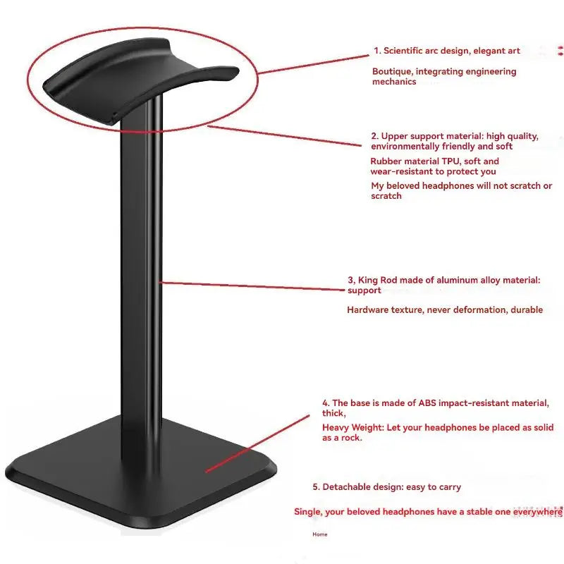 Universal Headphone Holder Stand – Space-Saving Desk Rack