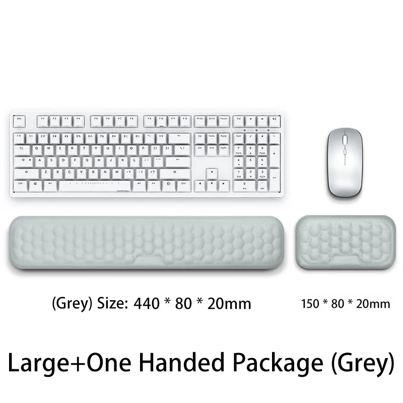 Memory Foam Wrist Rest Pad – Keyboard & Mouse Ergonomic Support