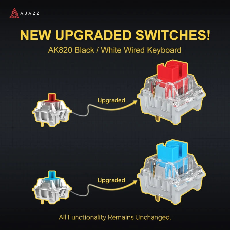 Ajazz AK820 Pro Tri-Mode Wireless Keyboard – 75% Gasket + Knob RGB