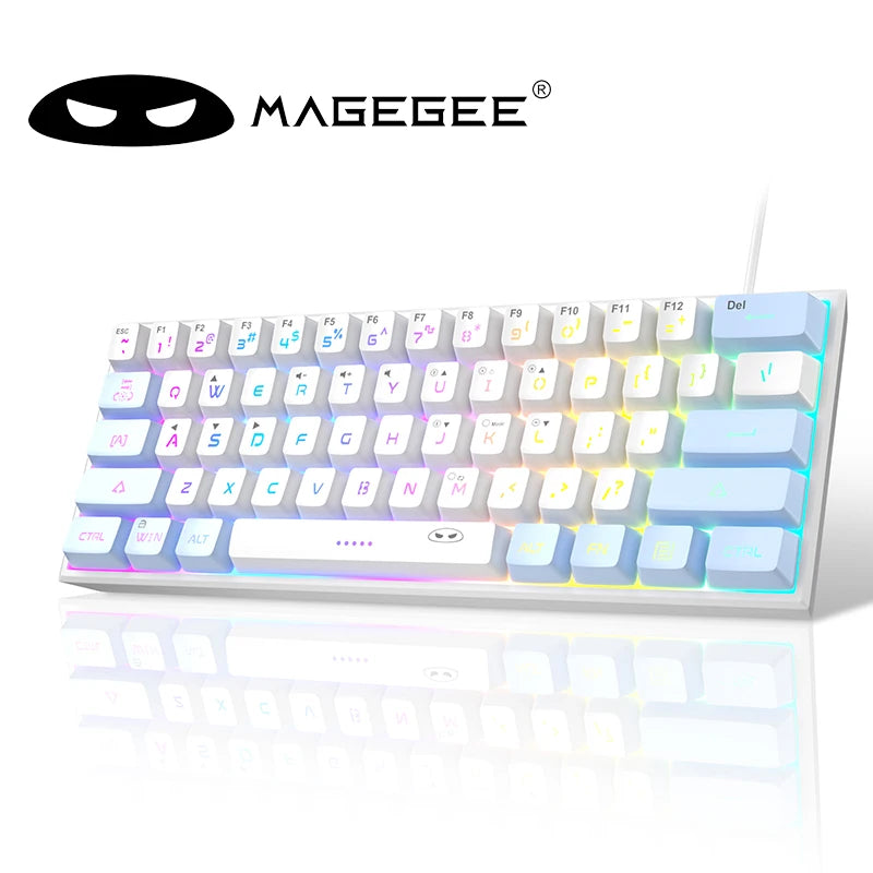 MageGee TS91 60% RGB Mechanical Feel Keyboard – Compact Waterproof