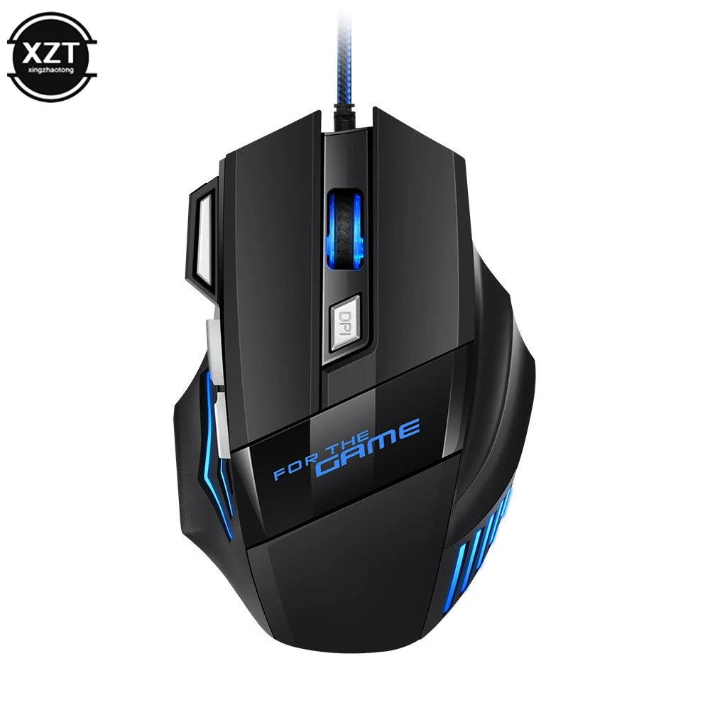 WYMECT 5500 DPI Wired Gaming Mouse with 7 Buttons & RGB LED