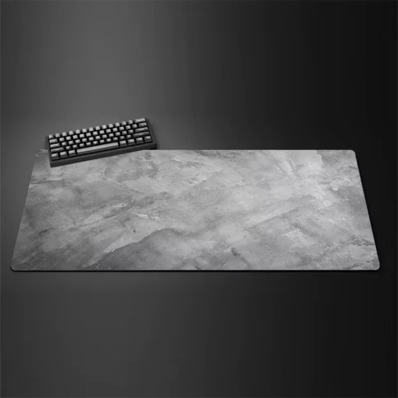 Gray Series Oversized Desk Mat – Mouse & Keyboard Pad, Stitched