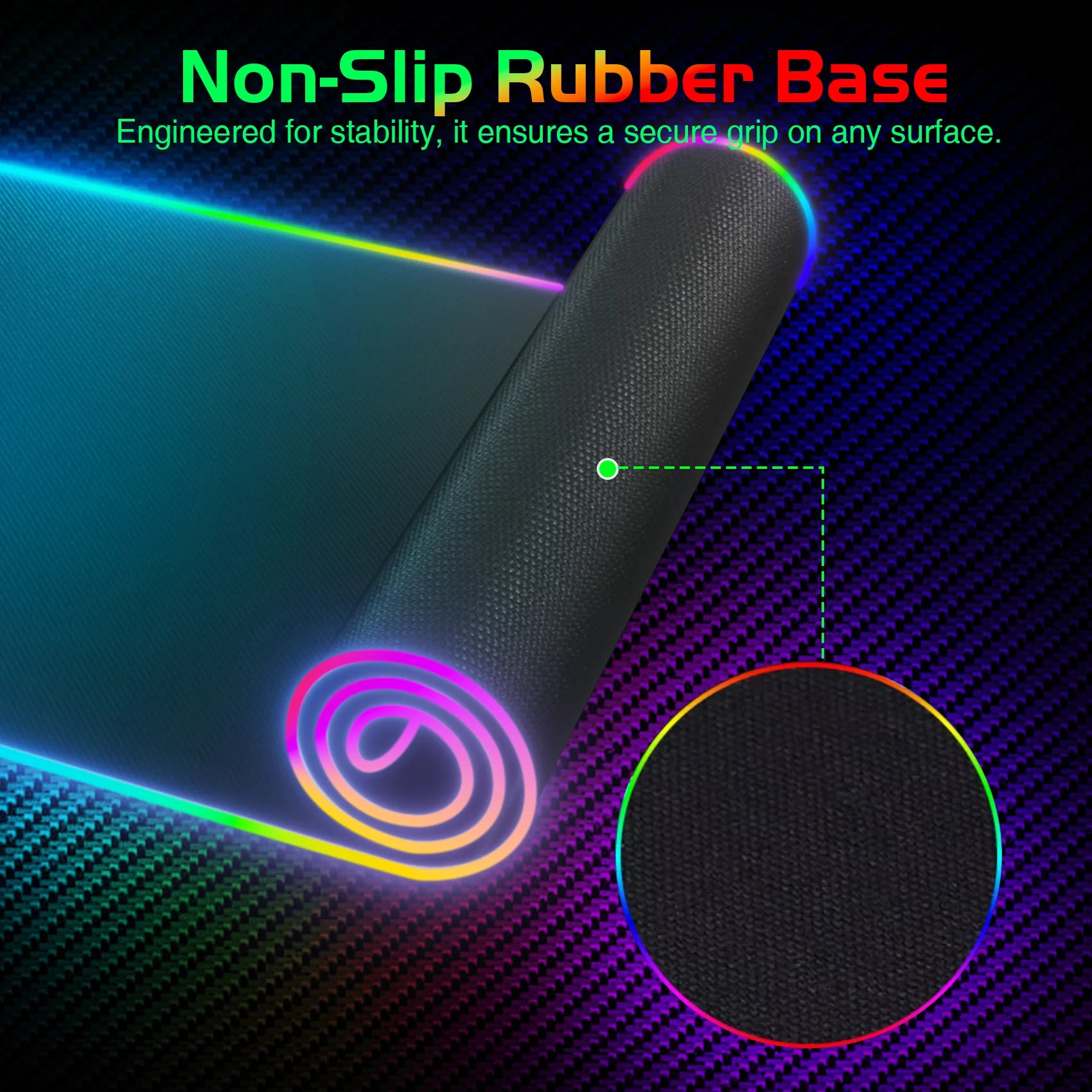 RGB Wireless Charging Mouse Pad – Phone + Gaming Desk Mat