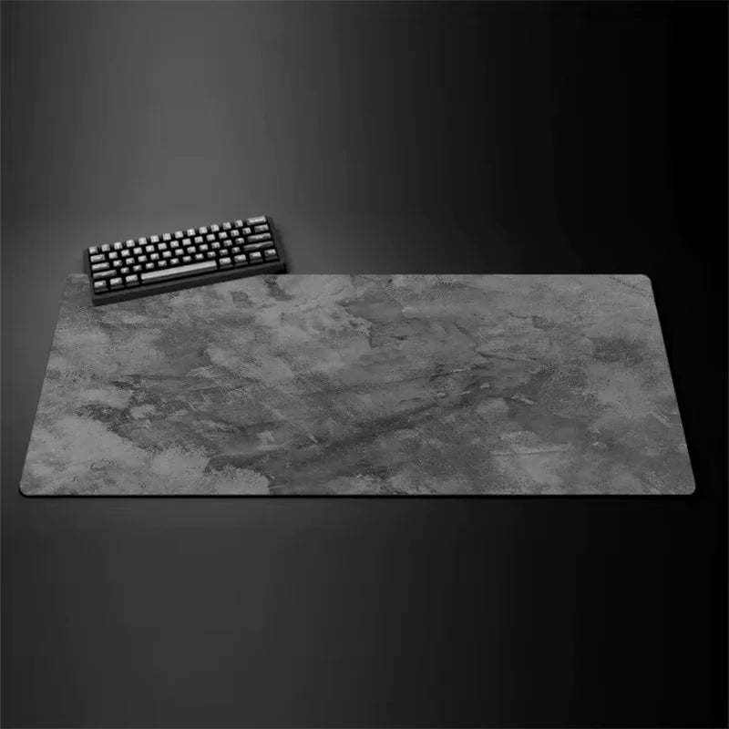 Gray Series Oversized Desk Mat – Mouse & Keyboard Pad, Stitched