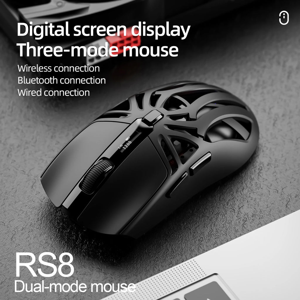 SmailWolf RS8 Tri-Mode Wireless Gaming Mouse
