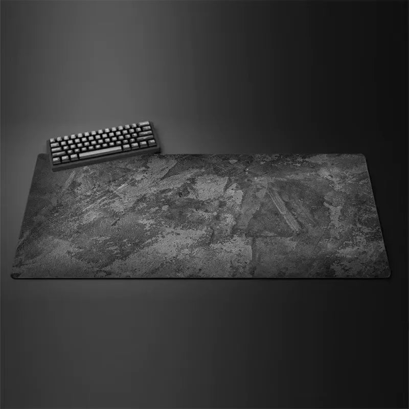 Gray Series Oversized Desk Mat – Mouse & Keyboard Pad, Stitched
