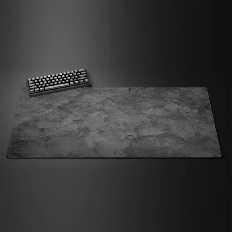 Gray Series Oversized Desk Mat – Mouse & Keyboard Pad, Stitched