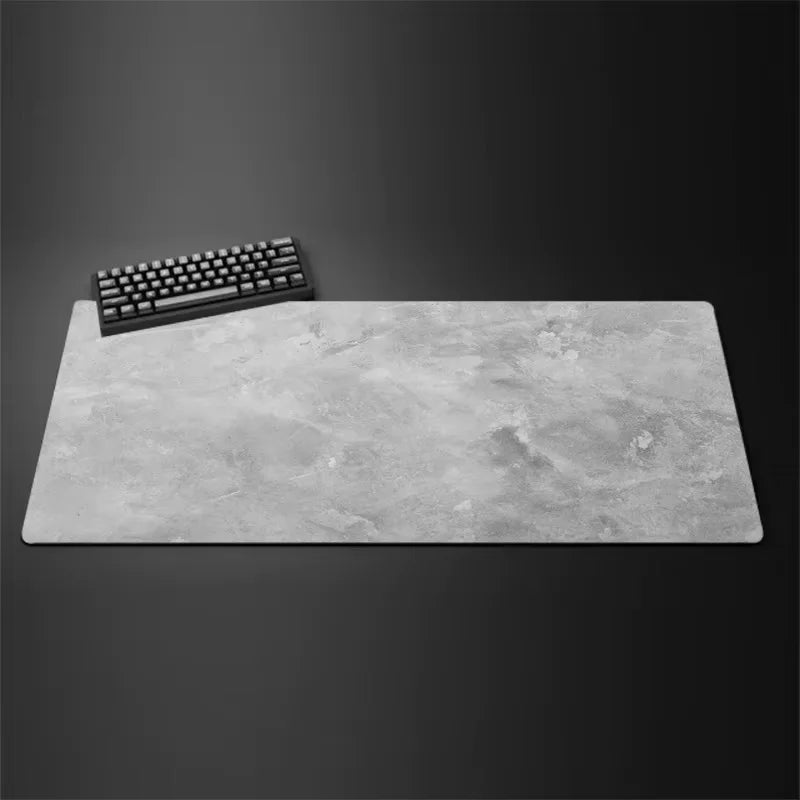 Gray Series Oversized Desk Mat – Mouse & Keyboard Pad, Stitched