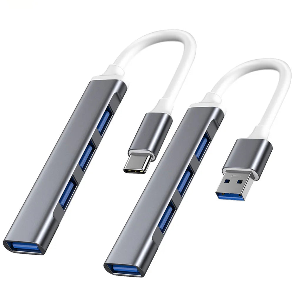 4-Port USB-C Hub – USB 3.0 Multiport Adapter with OTG Support, Type-C 3.1