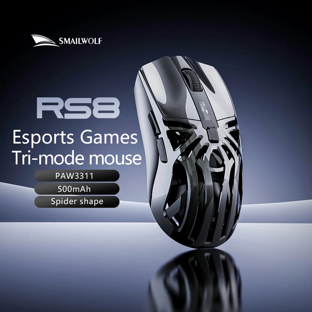 SmailWolf RS8 Tri-Mode Wireless Gaming Mouse